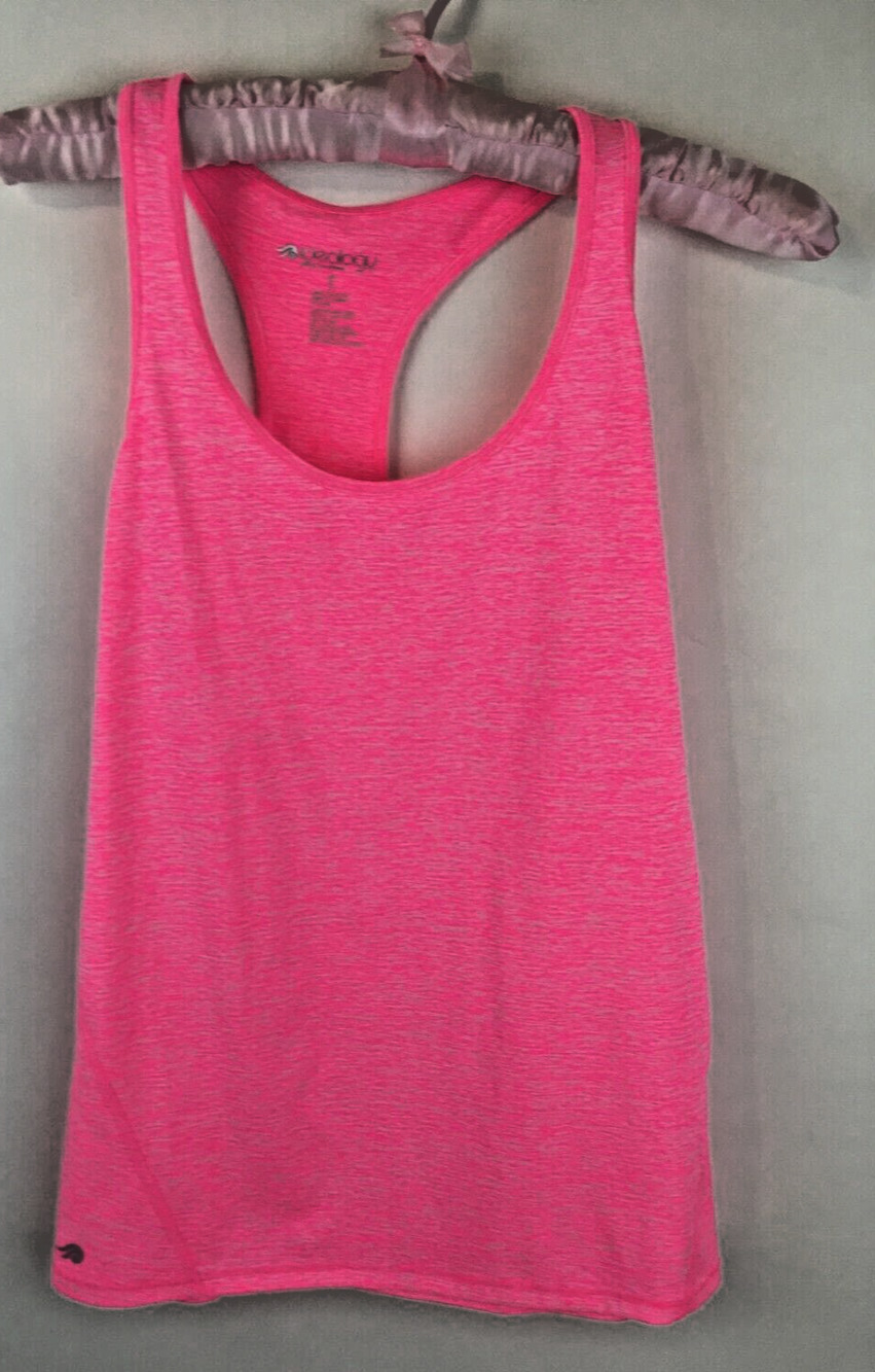 IdeologyTop Tank Shirt Womens  Hot Pink Racerback Tank Top. Small